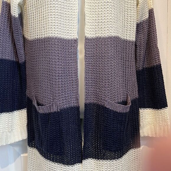 Inc International Concepts Colour Block Loose Knit Cardigan Size Medium NWT - Picture 3 of 11